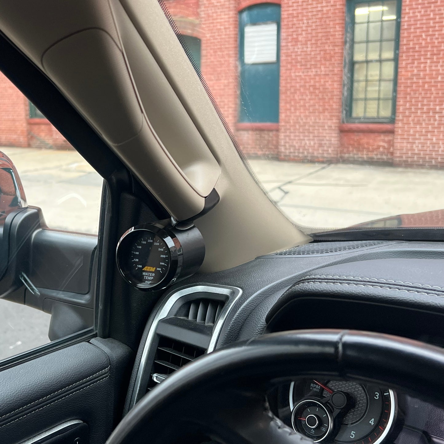 Single gauge pod for 2019-2025 Ram 2500 & 3500 grab handle cap bolt on