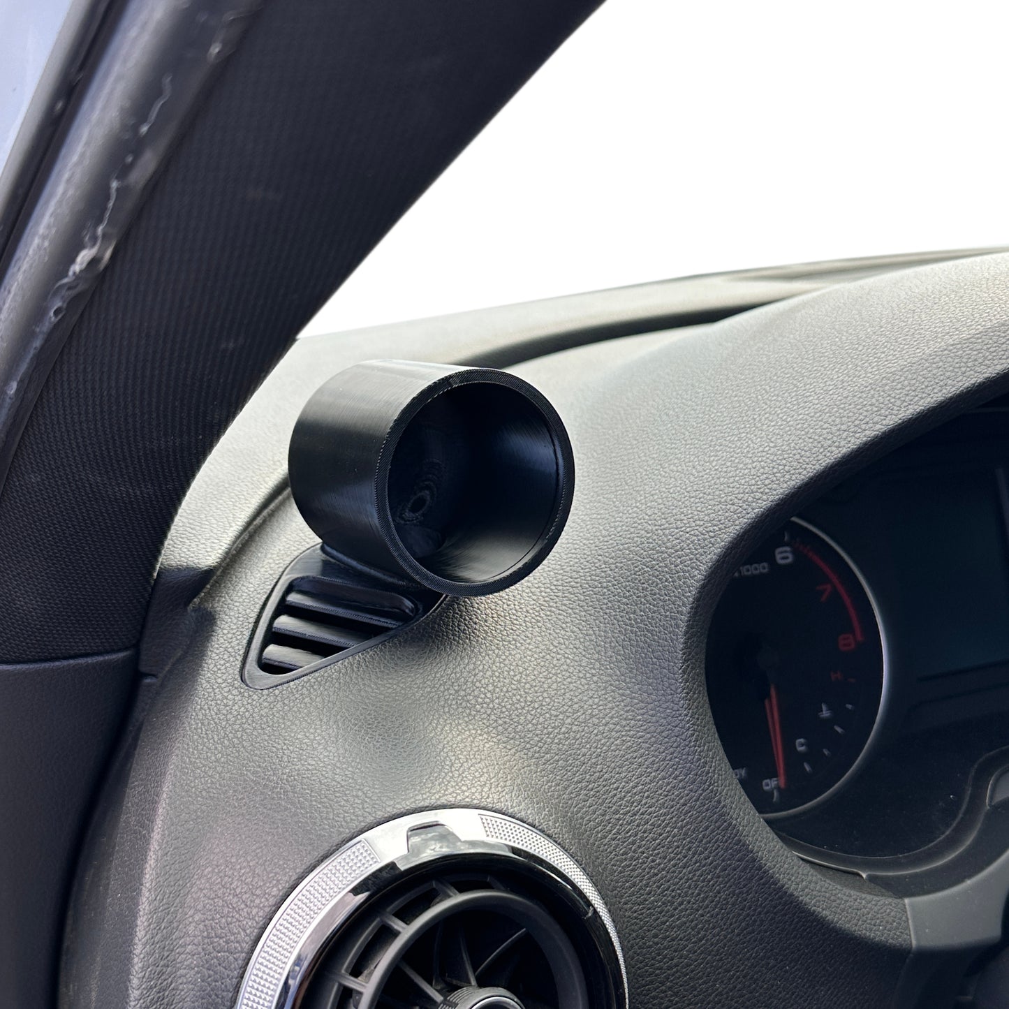 Single gauge pod for Audi A3, S3 2013-2020 functional defrost vent 52mm