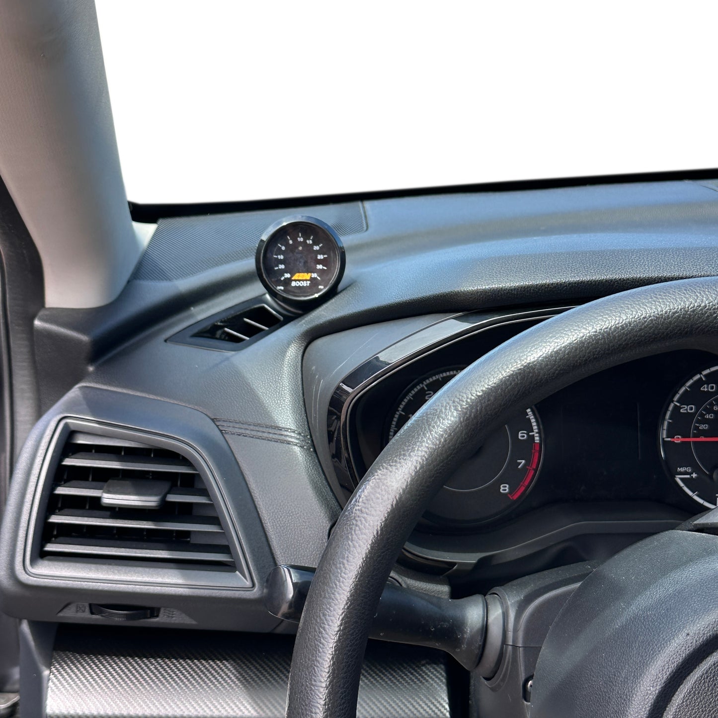 Single gauge pod mount for 2017-2023 Crosstrek and Impreza functional defrost