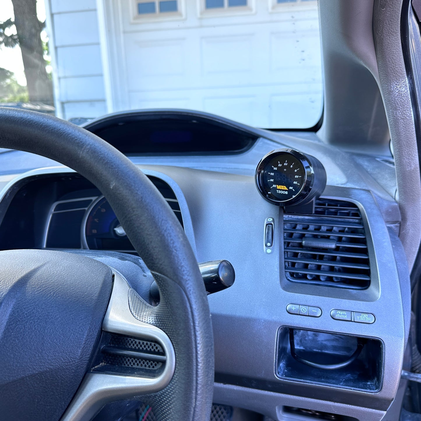 Single gauge pod mount for 2006-2011 Civic 8th gen functional defrost vent