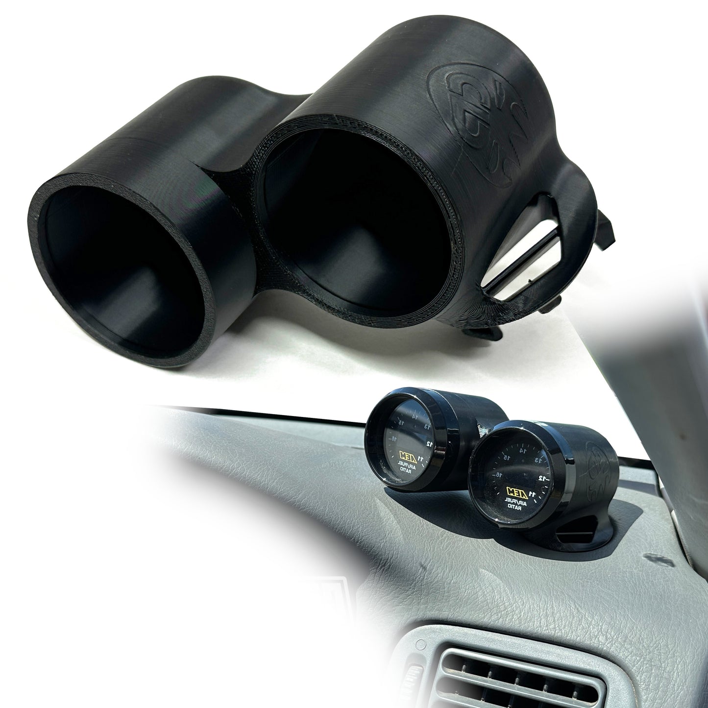 Dual gauge pod mount for 1996-2000 civic ek functional defrost vent (Original)