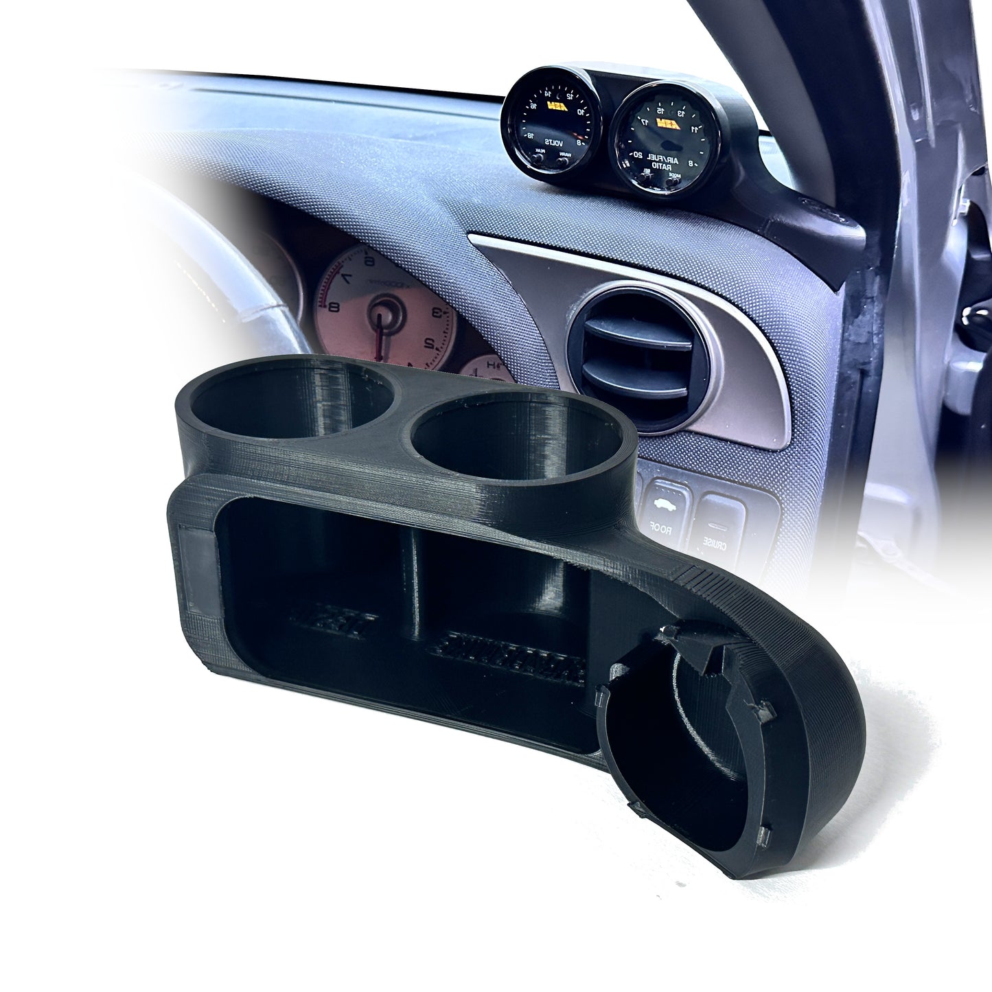 Dual gauge pod mount for 2002-2006 Acura RSX Replaces defrost vent cover