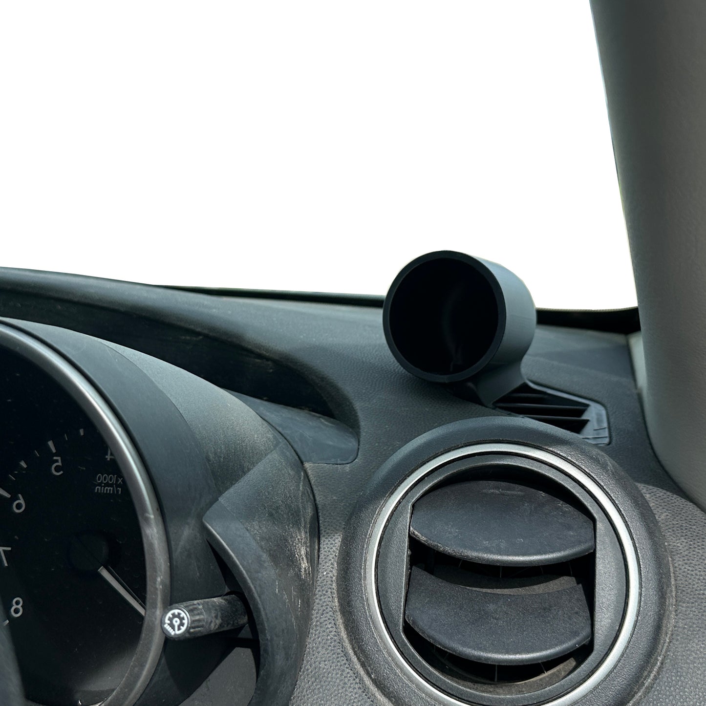 Single gauge pod mount for 2010-2013 Mazda 3 functional defrost vent