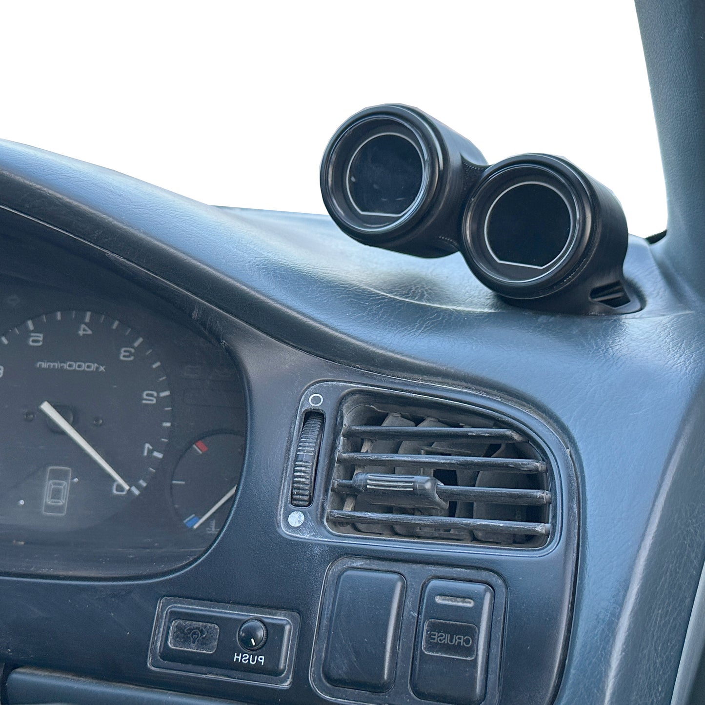 Dual gauge pod mount for 1994-1997 Accord functional defrost vent