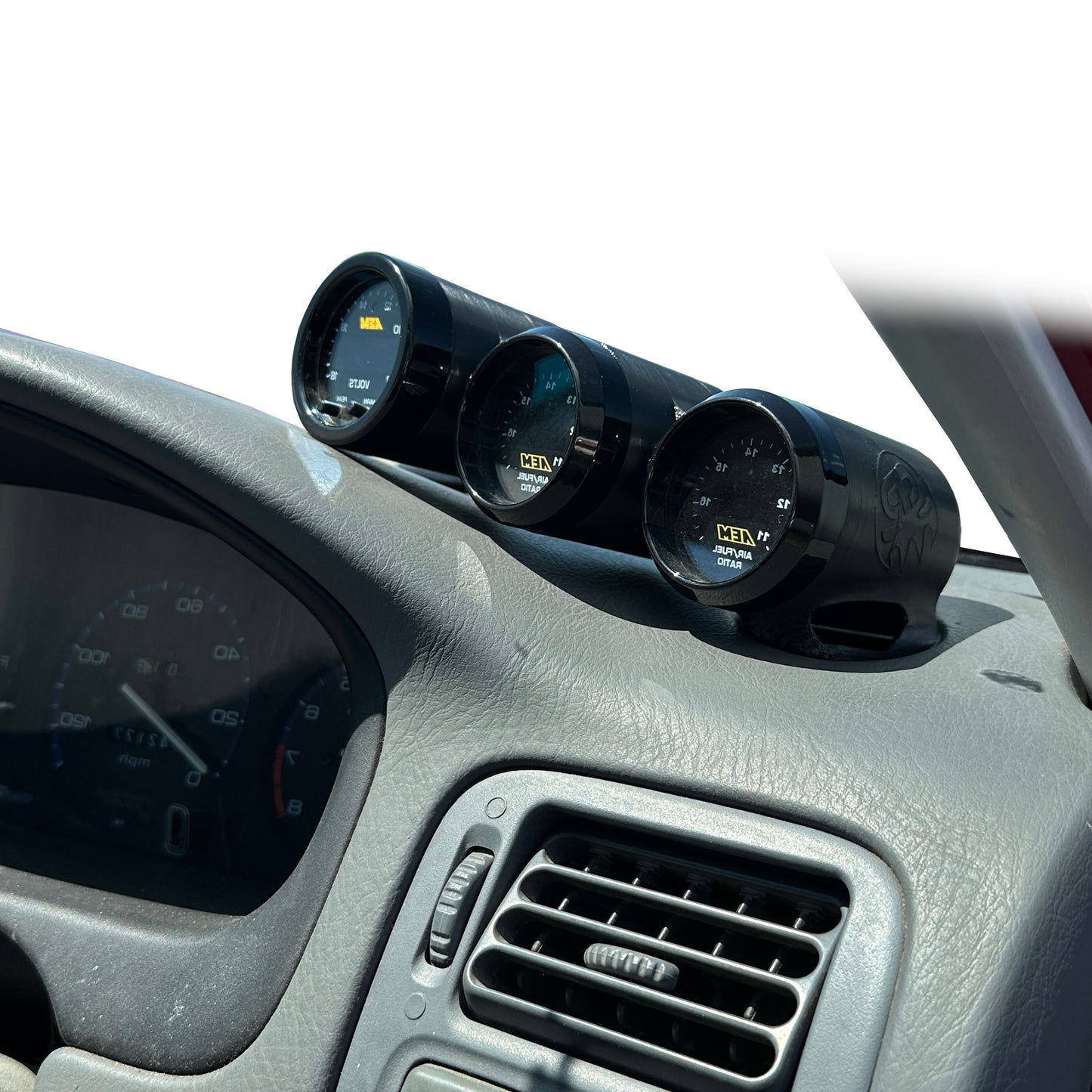 Triple gauge pod mount for 1996-2000 civic EK functional defrost vent (Original)