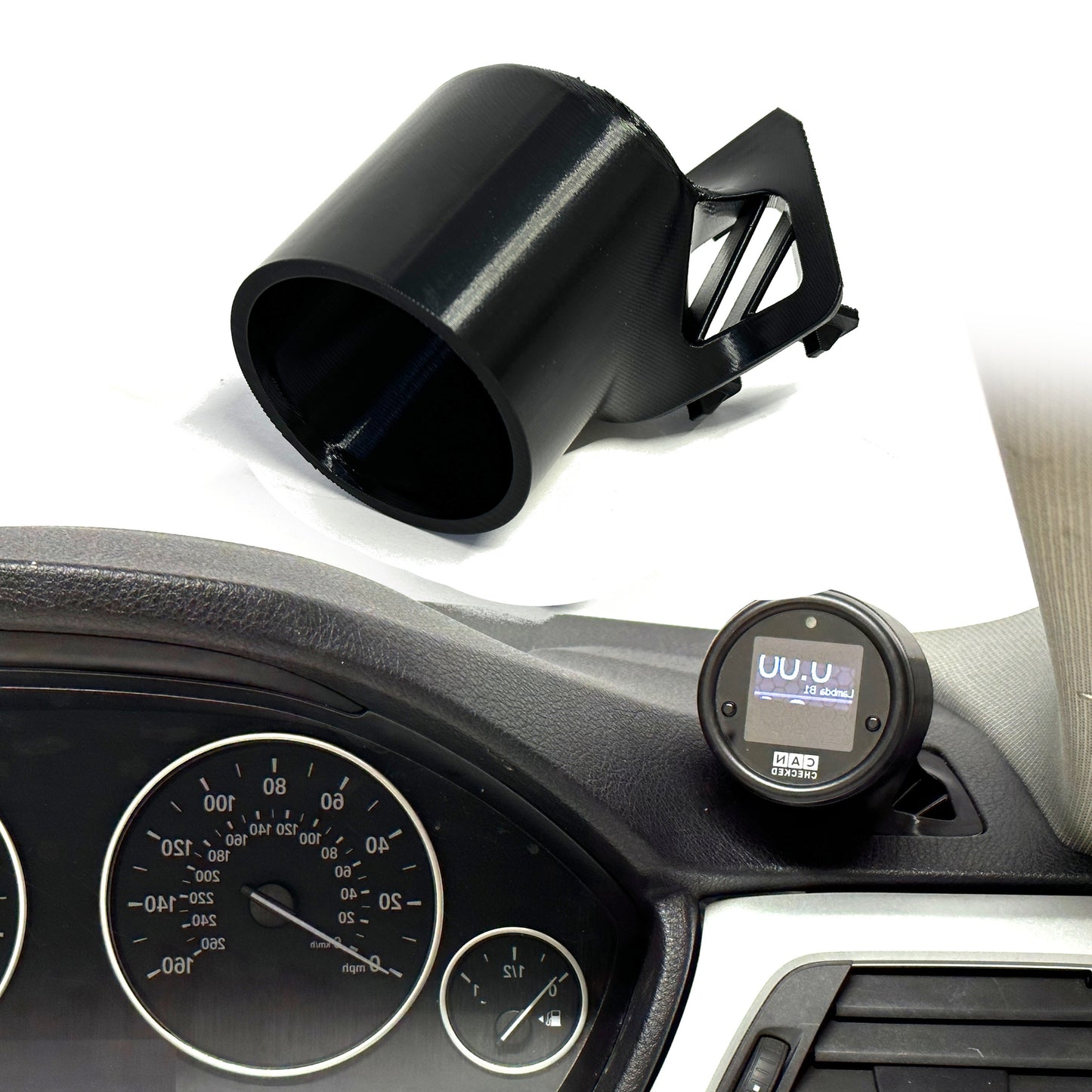 Single gauge pod mount for 2012-2019 BMW 3 Series F30 F80 Functional vent