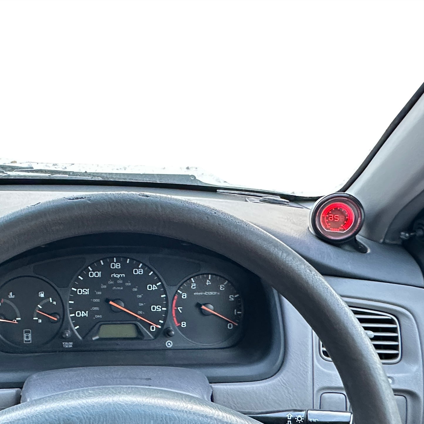 Single gauge pod mount for 1998-2002 Accord functional defrost vent