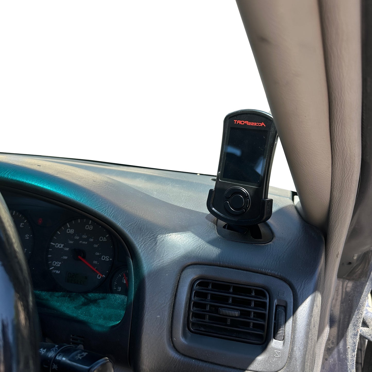 Custom COBB mount for 1998-2001 GC8 Forester functional defrost vent