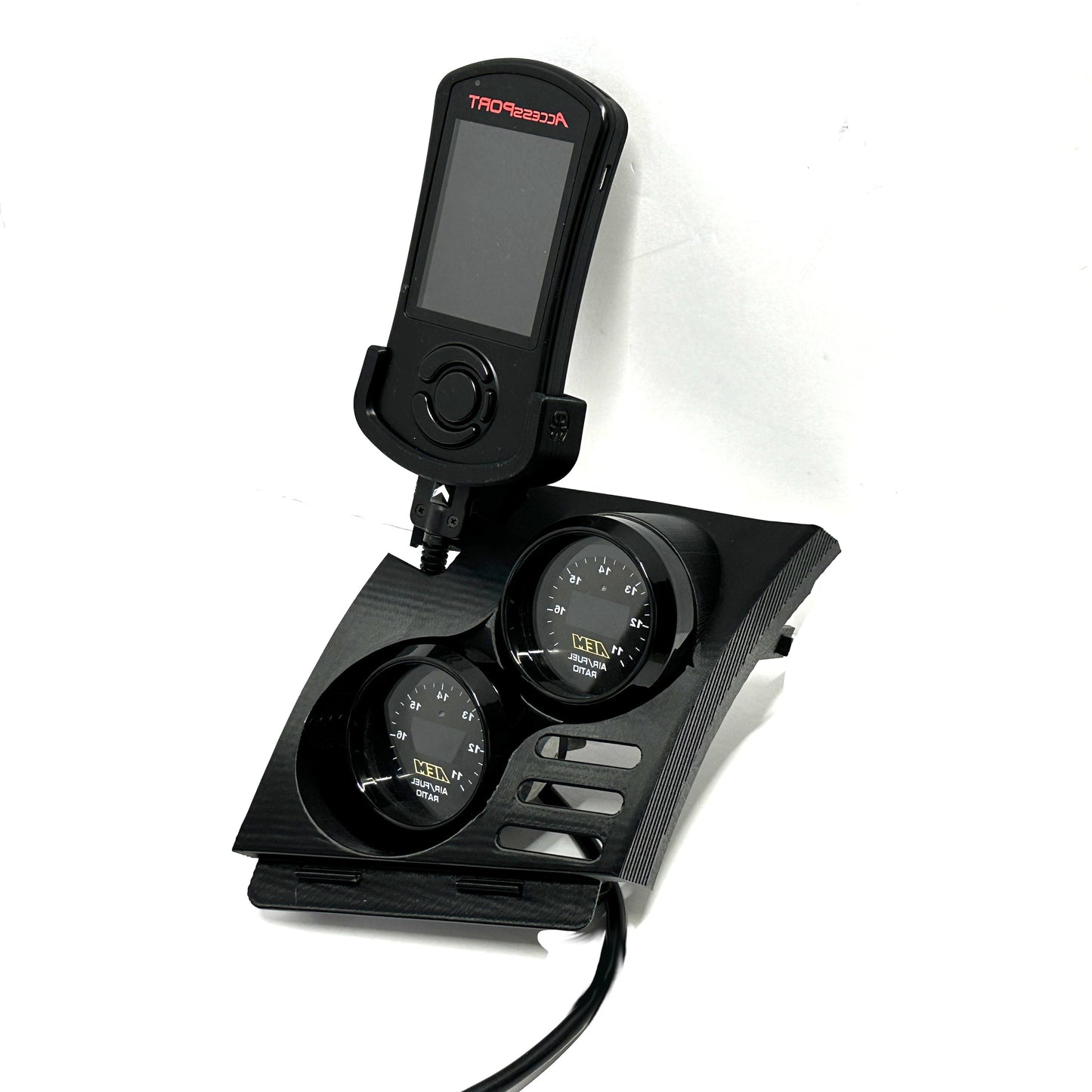 Dual gauge pod Cobb mount for EVO X 2008-2017 Lancer functional vent cover trim