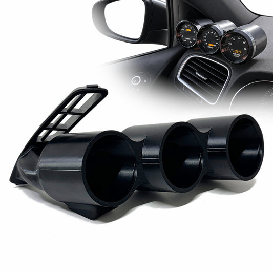 Triple gauge pod mount for Volkswagen Golf 2010-2014 GTI MK6 defrost vent 52mm
