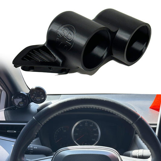 Dual gauge pod mount for 2019-2026 Toyota Corolla GR functional defrost vent