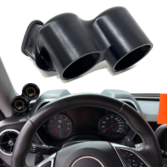 Dual gauge pod mount for Camaro 2016-2023 defrost vent 52mm