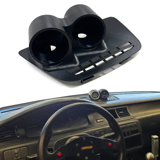 Dual 52mm gauge pod mount for 1992-1995 Civic EG center defrost vent