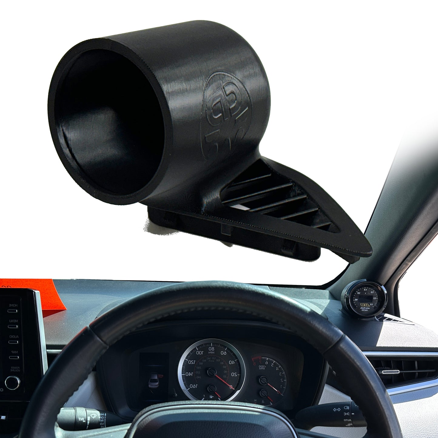 Single gauge pod mount for 2019-2026 Toyota Corolla GR functional defrost vent