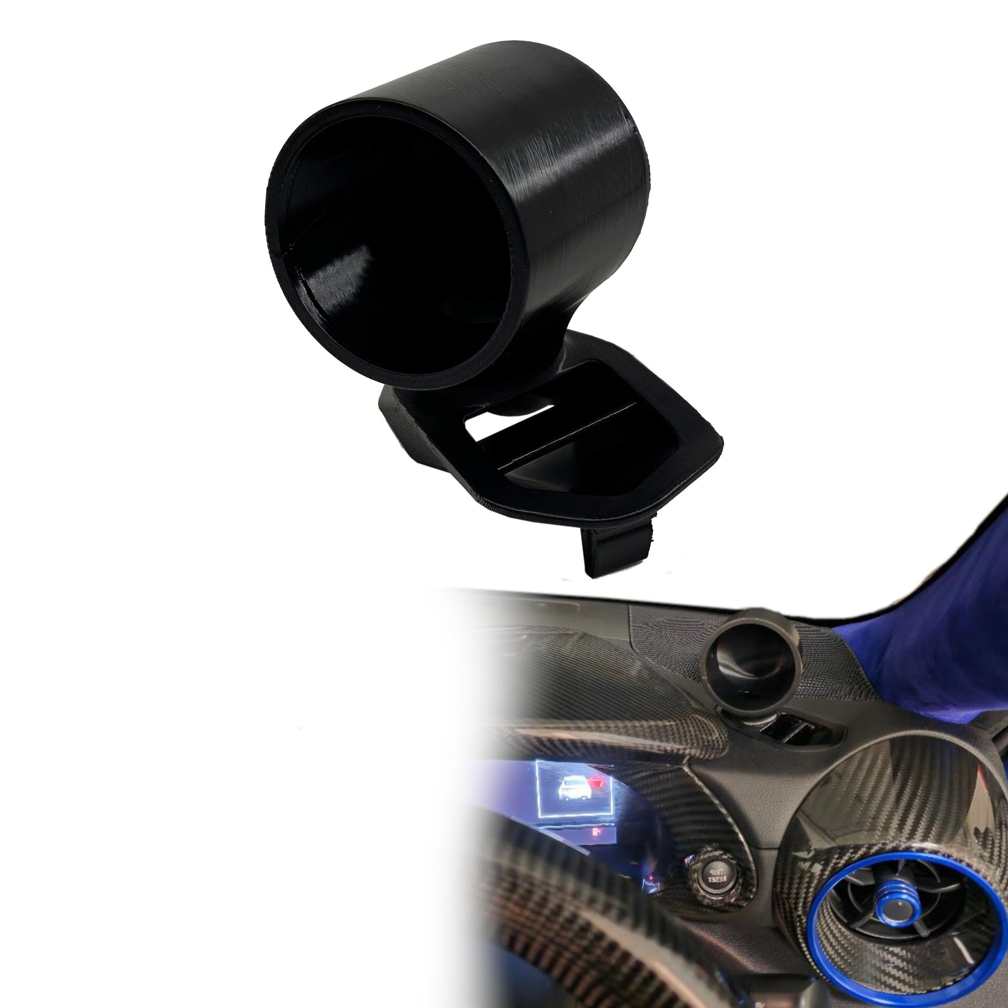 Single gauge pod mount for GR86 BRZ 2022-2027 functional defrost vent