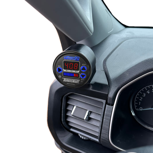 Single 60mm gauge pod mount for 2021-2025 Ford F150 Vent bezel cover (3D printed)