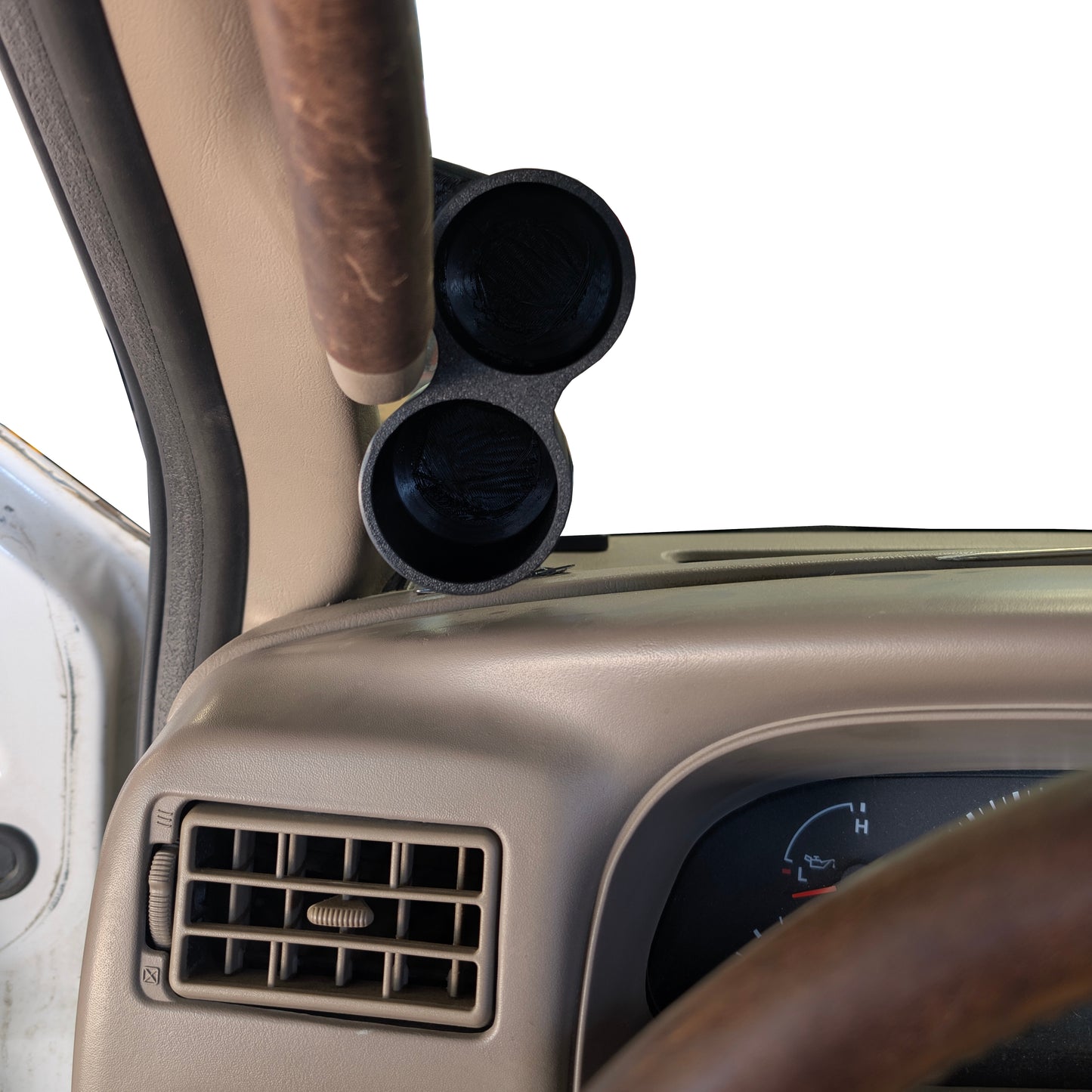 Dual 52mm gauge pod mount for 1999-2007 F250 F350 A-pillar handle Bolt on (Copy)