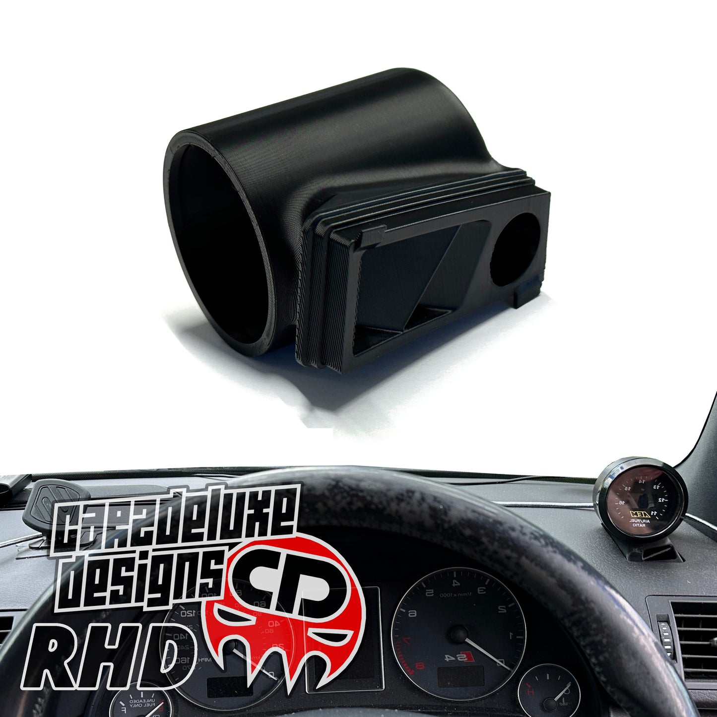 SINGLE GAUGE POD FITS AUDI S4 FITS A4 2002-2008 52mm