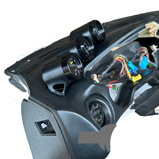 Triple gauge pod mount for 1992-1998 Del Sol functional defrost vent