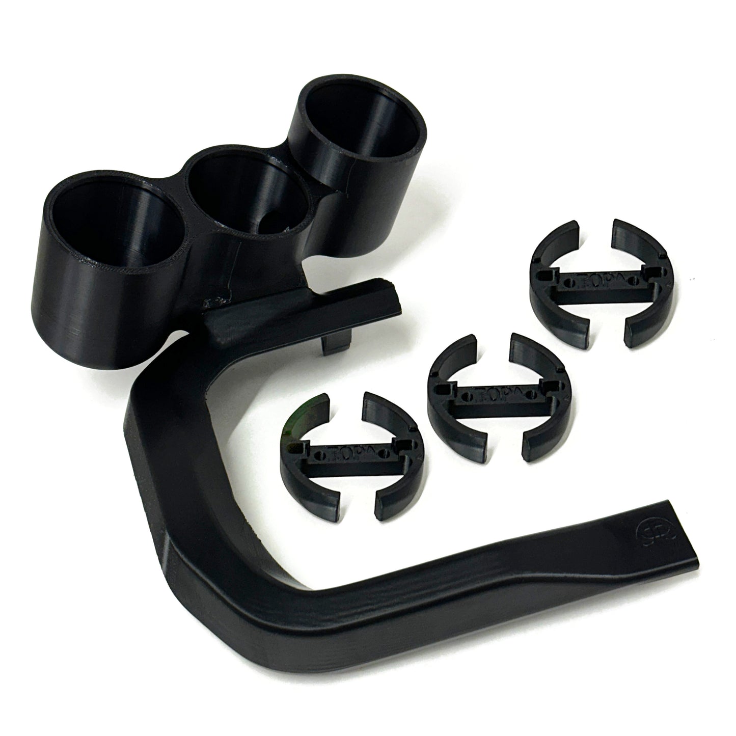 Triple gauge pod mount for 2021-2025 Ford F150 Vent bezel cover (3D printed)