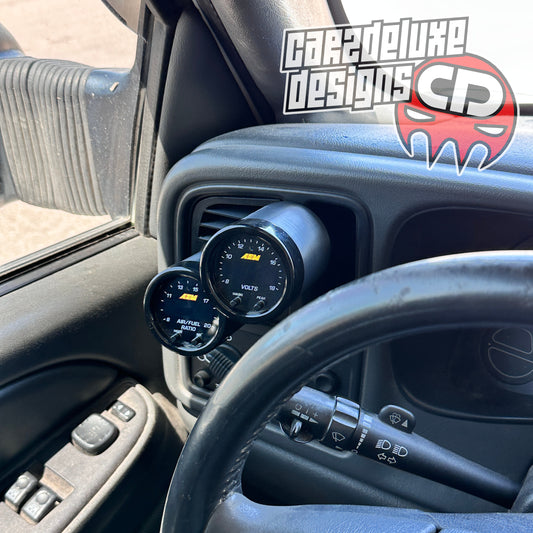 Silverado Sierra 52mm Dual Driver Vent Gauge Pod Tahoe Suburban