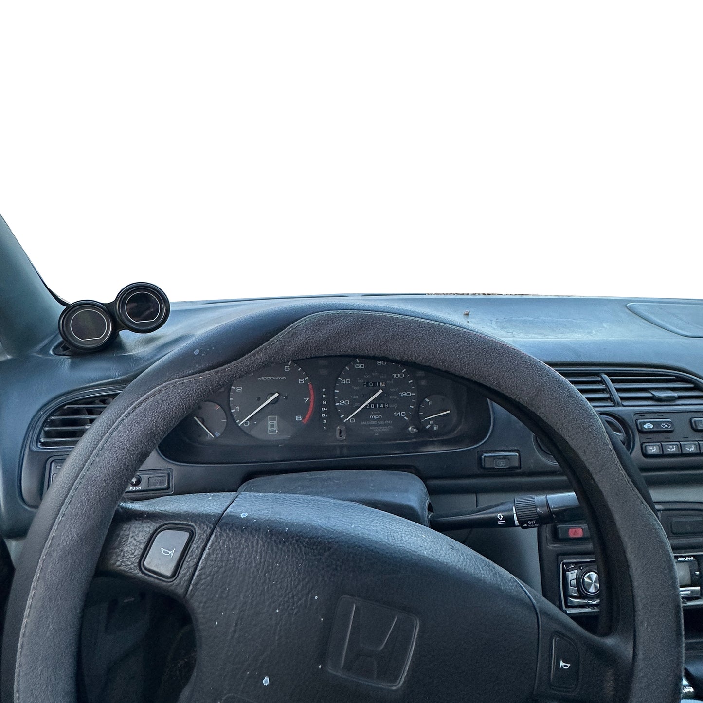 Dual gauge pod mount for 1994-1997 Accord functional defrost vent