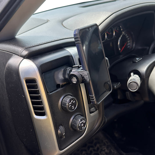 Custom phone mount for Silverado Sierra 2015-2019 Driver cubby