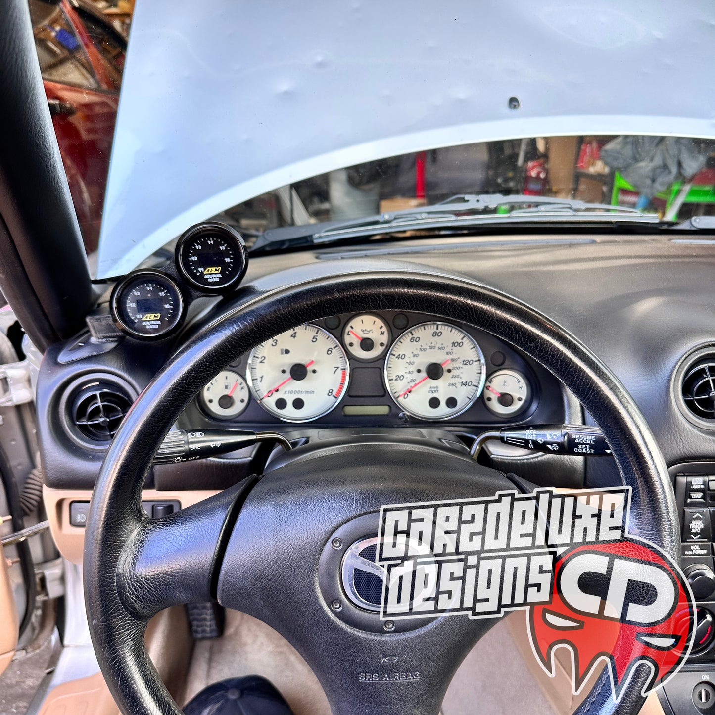 GAUGE POD DUAL 1999-2004 MAZDA MIATA NB