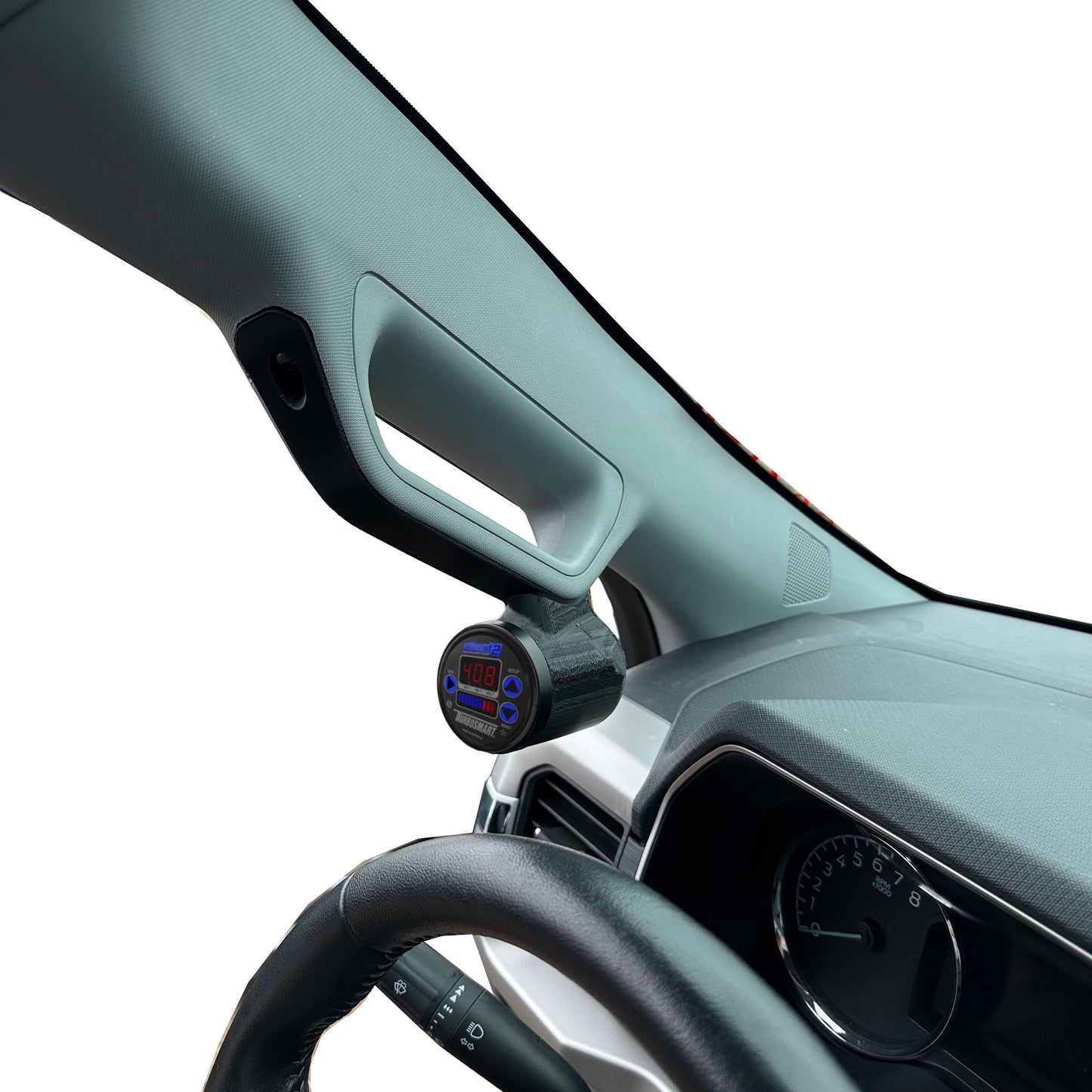 60mm Gauge pod mount for 2021-2025 Ford F150 A-pillar grab handle cap