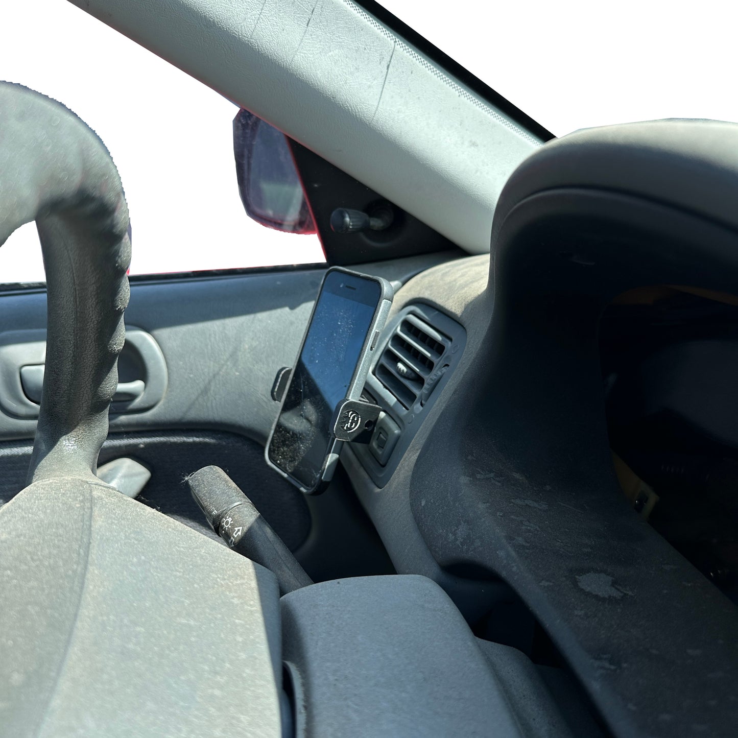 Custom phone mount for 1996-2000 Civic EK replaces upper factory blank button