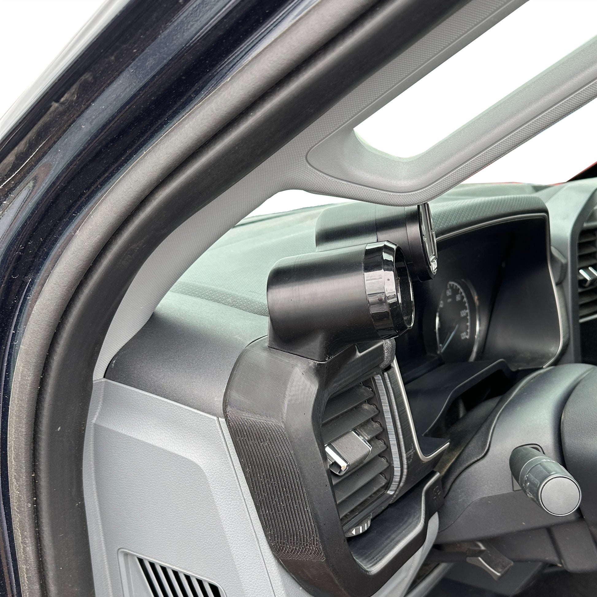 Carbon Fiber Look Dual Gauge Pod Holder – Perfect Fit For Ford Falcon BA BF (2002-11), 52mm Dash Mount