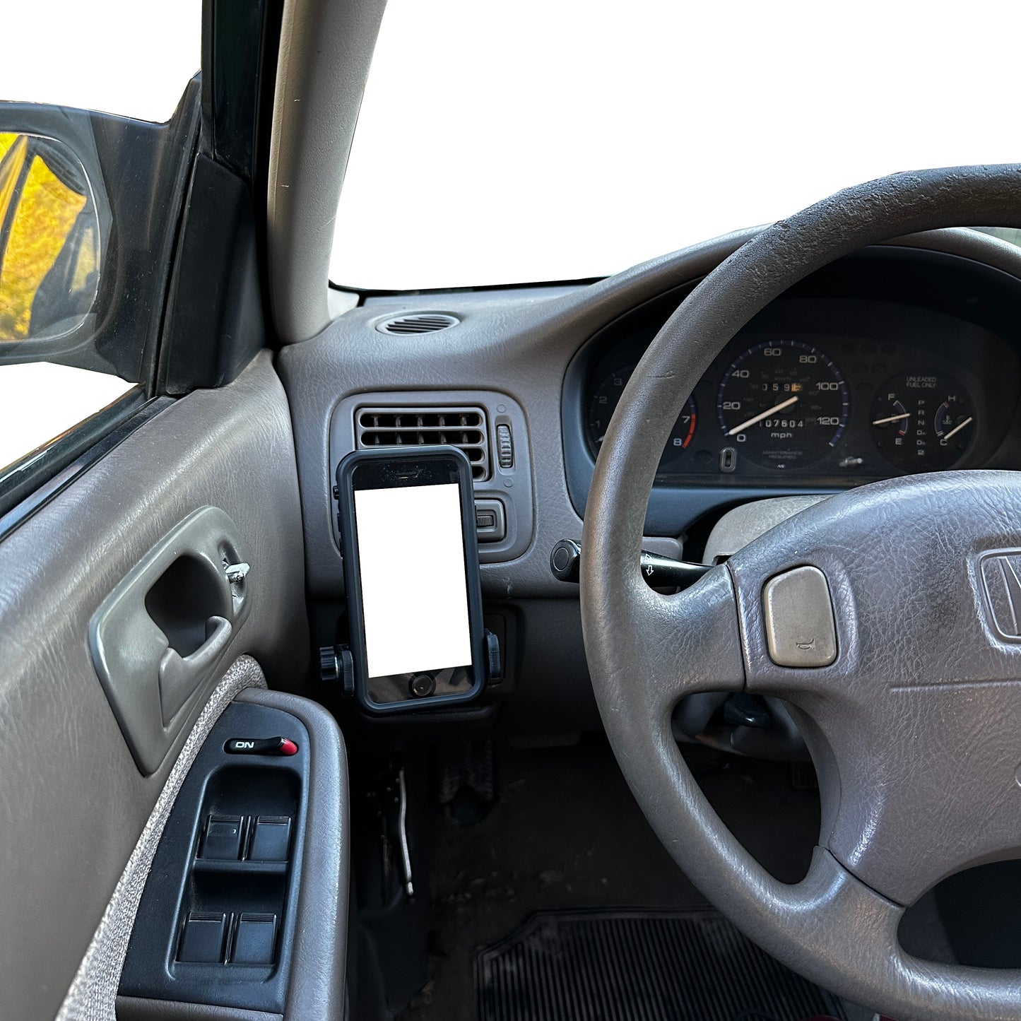 Custom phone mount for 1996-2000 Civic EK replaces lower factory blank button