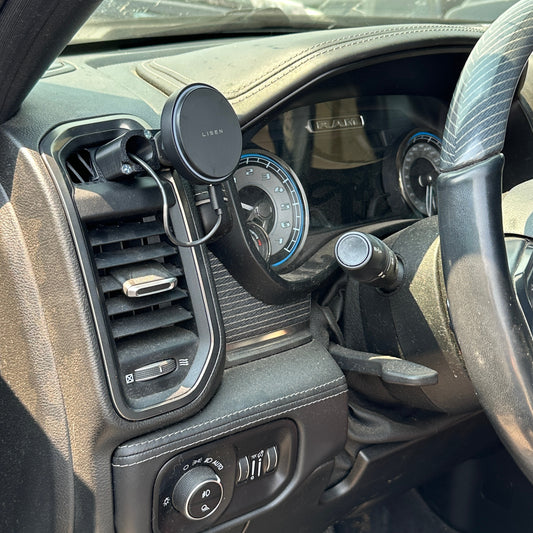 Custom phone mount for 2019-2025 Ram defrost vent 52mm