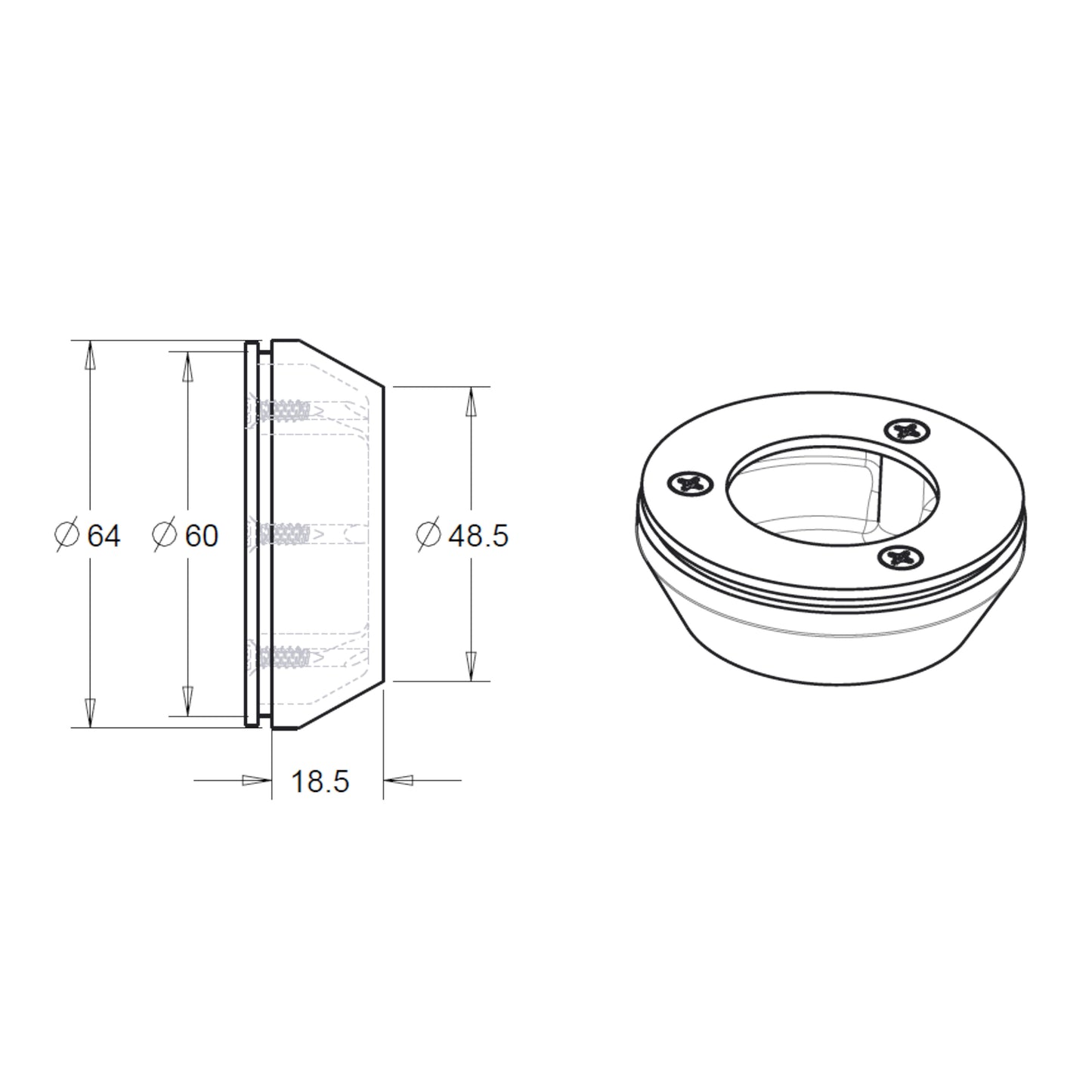 4X Center hub caps 60mm FOR JNC, XXR, ESR, Wheels rims cap cover