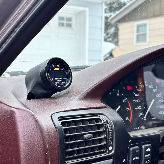 Single gauge pod mount for 1990-1993 Accord CB7 functional defrost vent