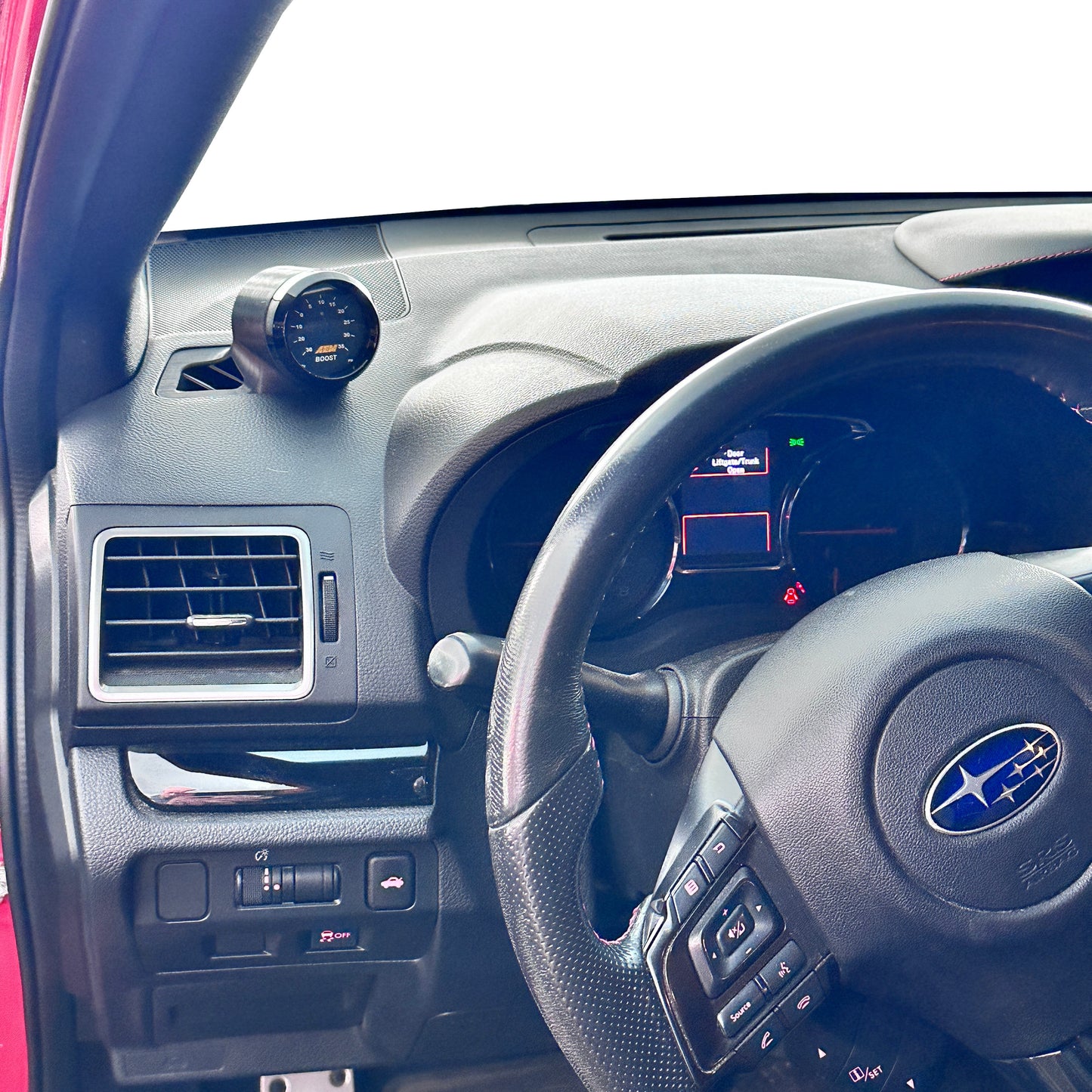 Single gauge pod mount for 2015-2021 Impreza WRX Forester functional defrost