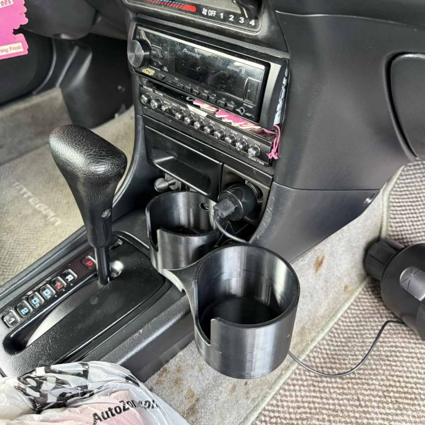Cup holder upgrade and phone holder for 1994-2001 Integra DC2