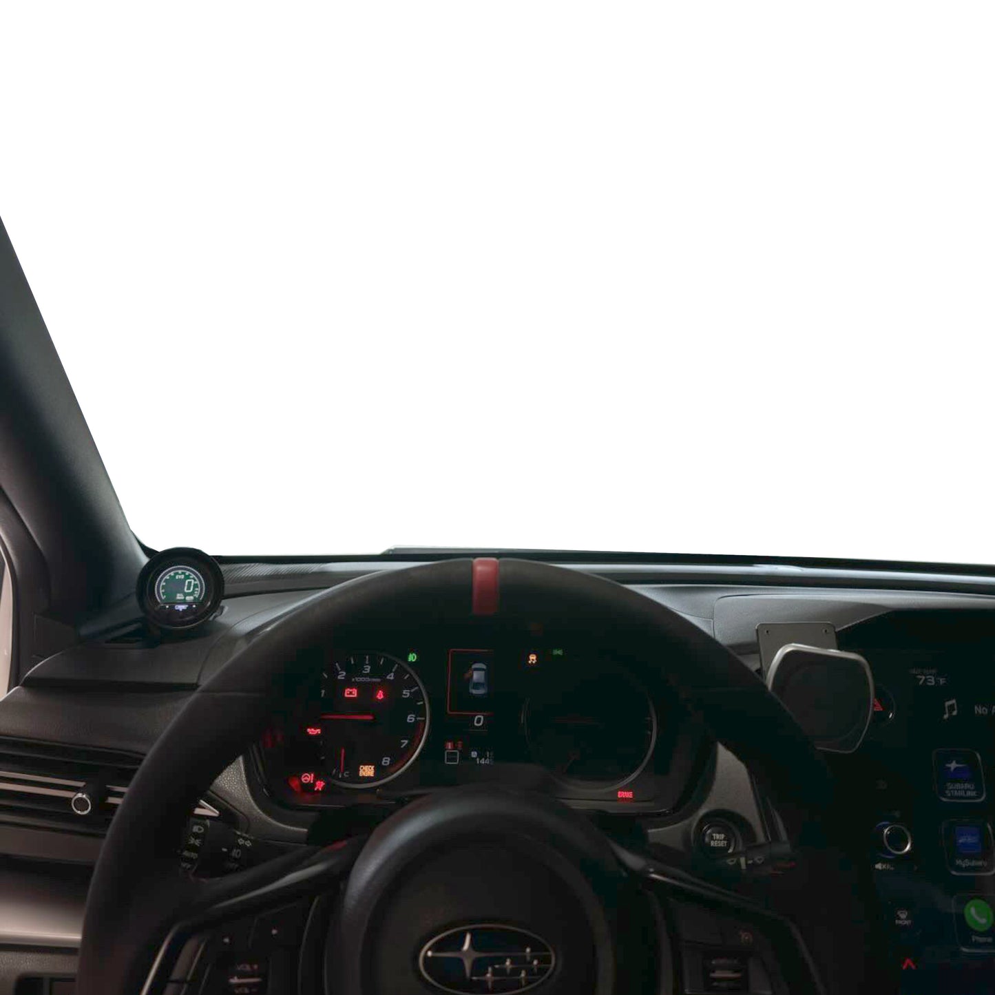 Single gauge pod mount for 2022-2025 Subaru WRX functional defrost vent