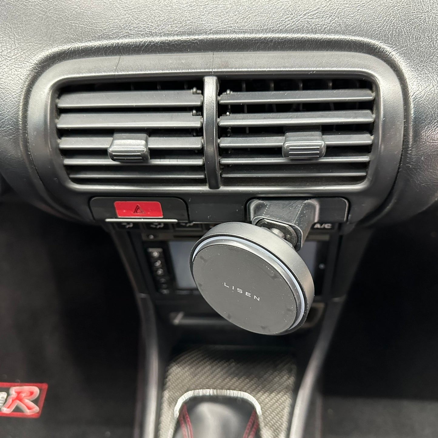 Custom phone mount for 1994-2001 Integra DC2 replaces factory defrost button