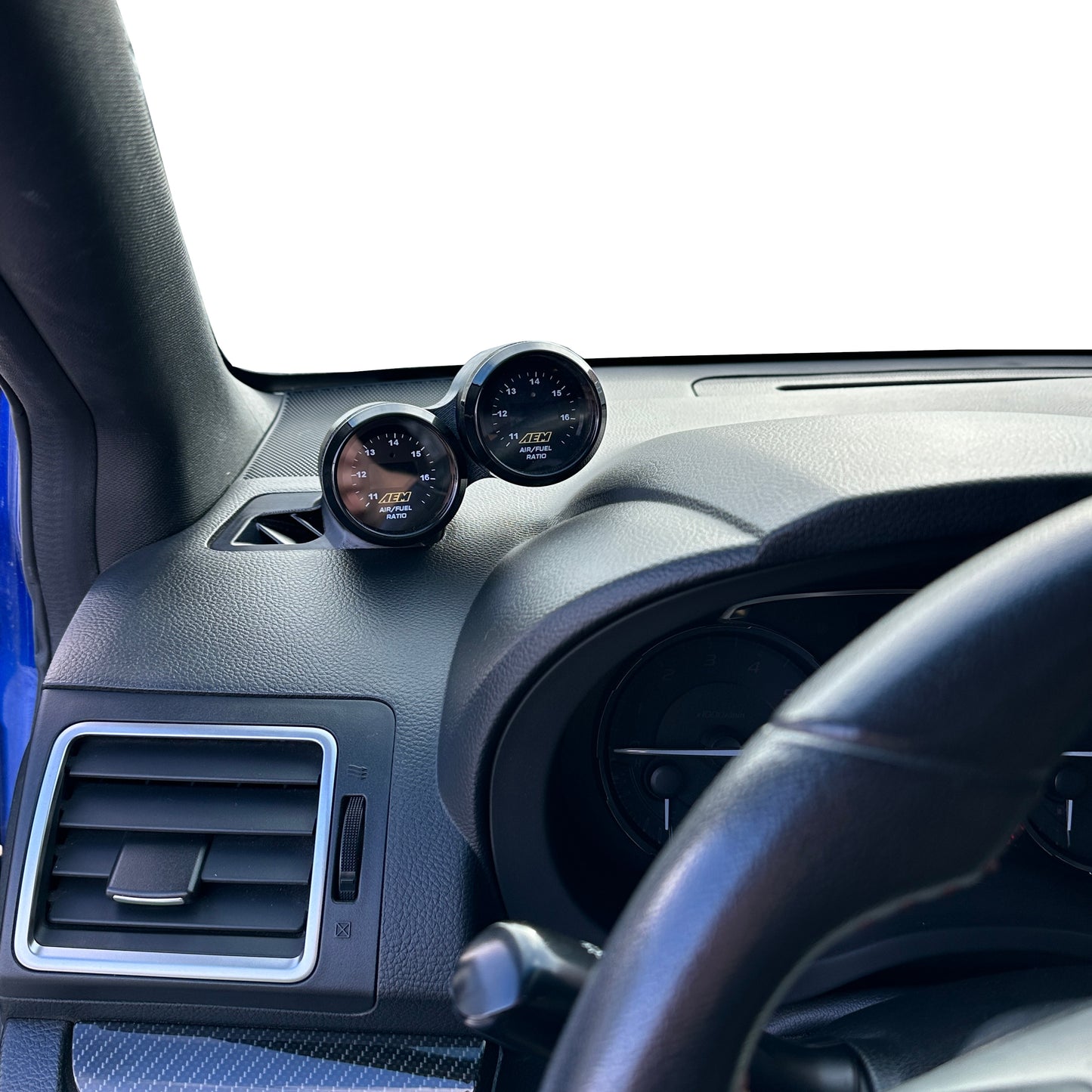 Dual gauge pod mount for 2015-2021 Impreza WRX Forester functional defrost