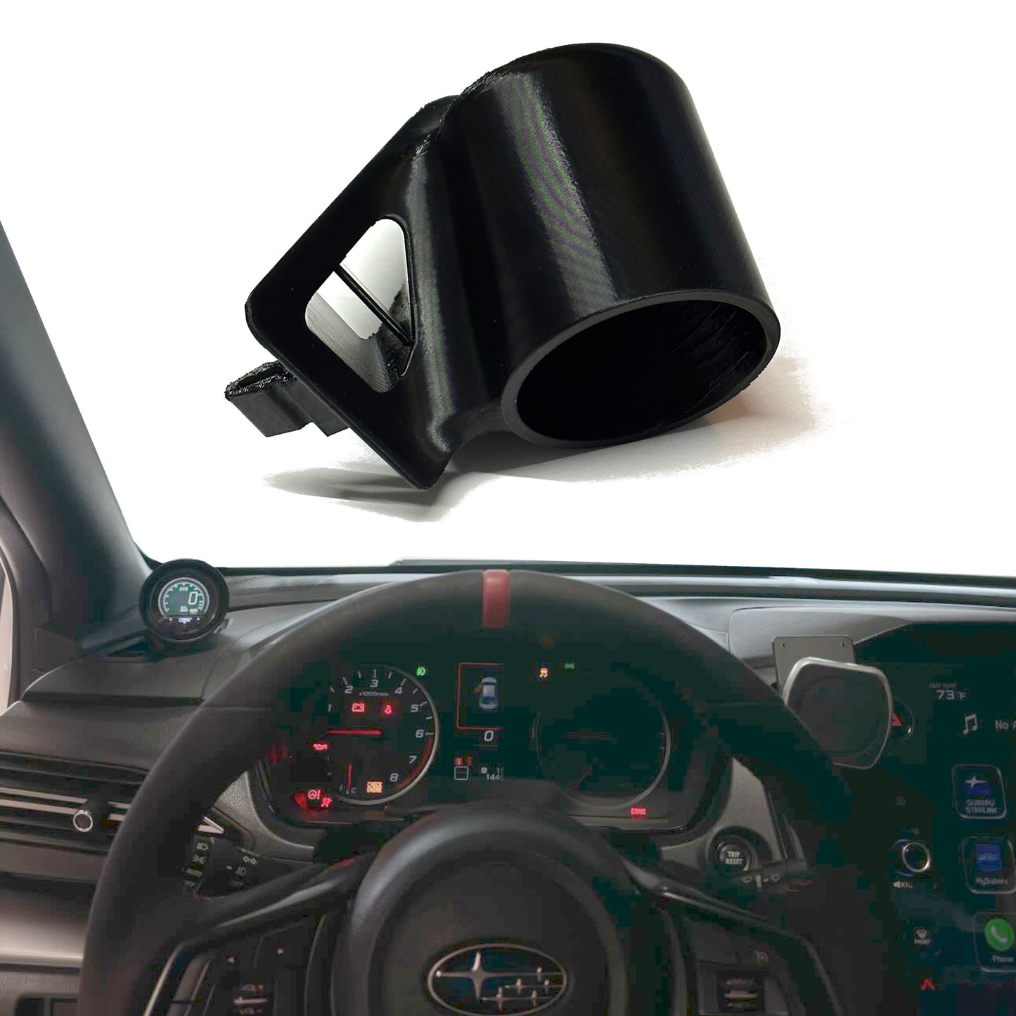 Single gauge pod mount for 2022-2025 Subaru WRX functional defrost vent