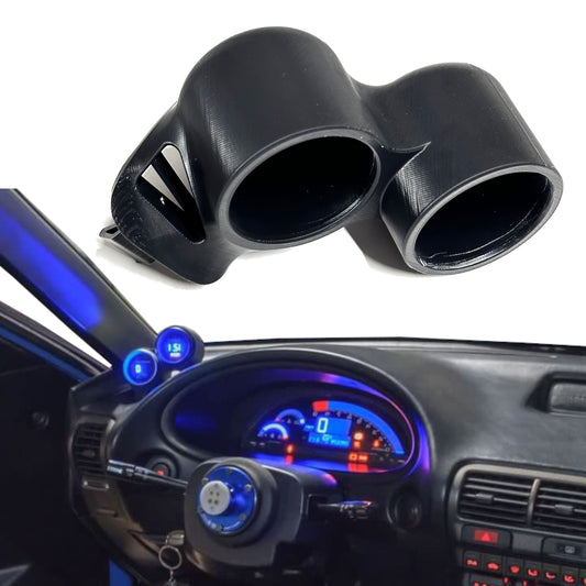 Dual gauge pod mount for 1994-2001 Integra DC2 functional defrost vent