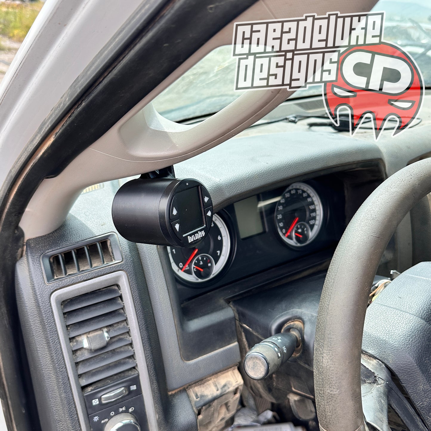 Custom A-pillar Gauge pod FITS 2010-2018 RAM Bolt-On