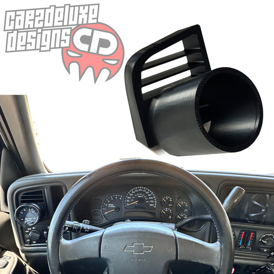 Silverado Sierra 52mm Single Driver Vent Gauge Pod Tahoe Suburban