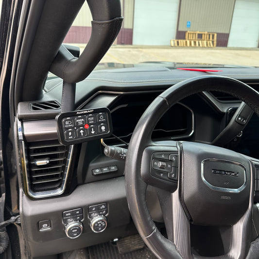 Custom Auxbeam mount for 2022-2025 Chevy Silverado 1500 2500 Sierra grab handle