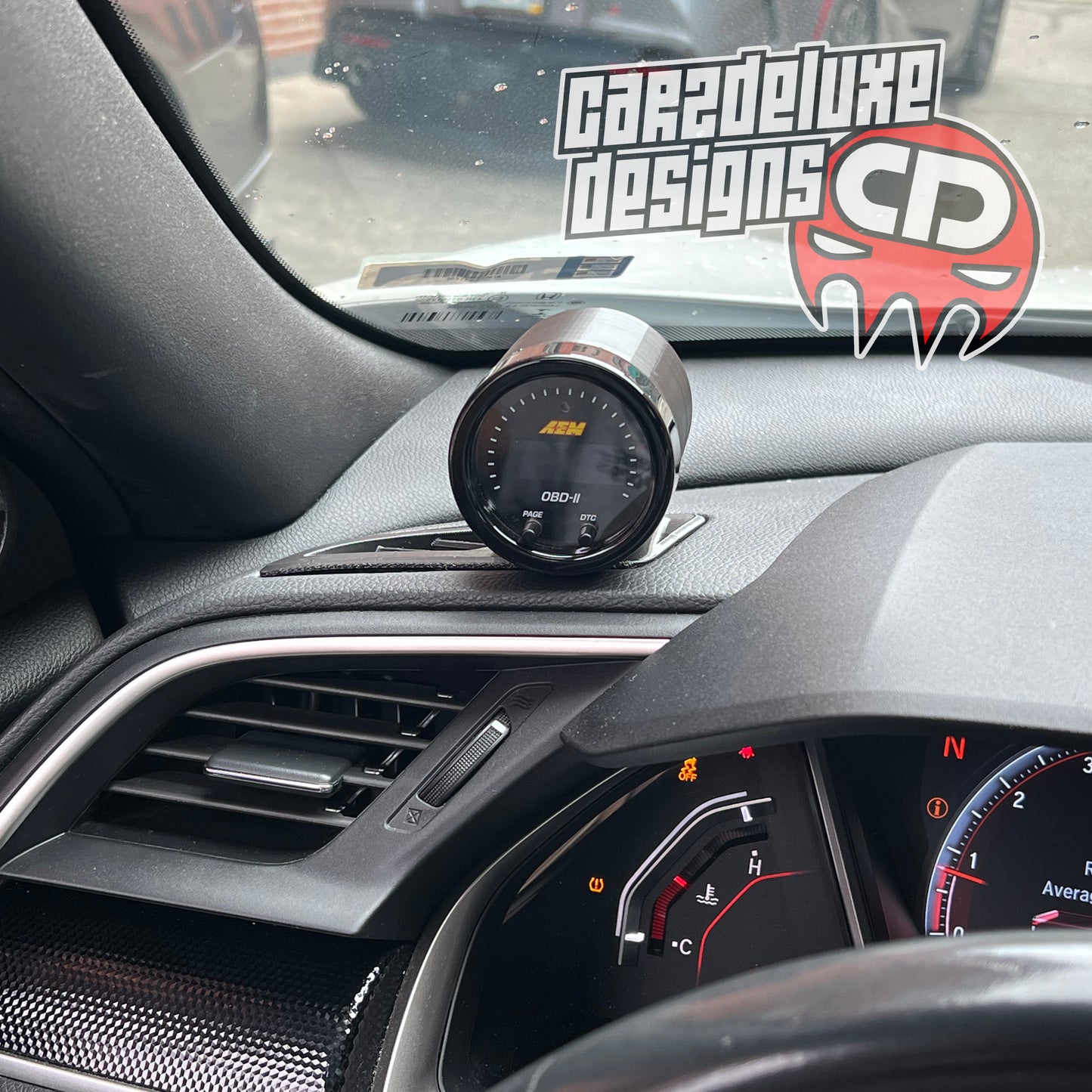 GAUGE POD MOUNT FITS 2016-2021 CIVIC 10TH GEN TYPE R SINGLE 52MM DEFROST VENT