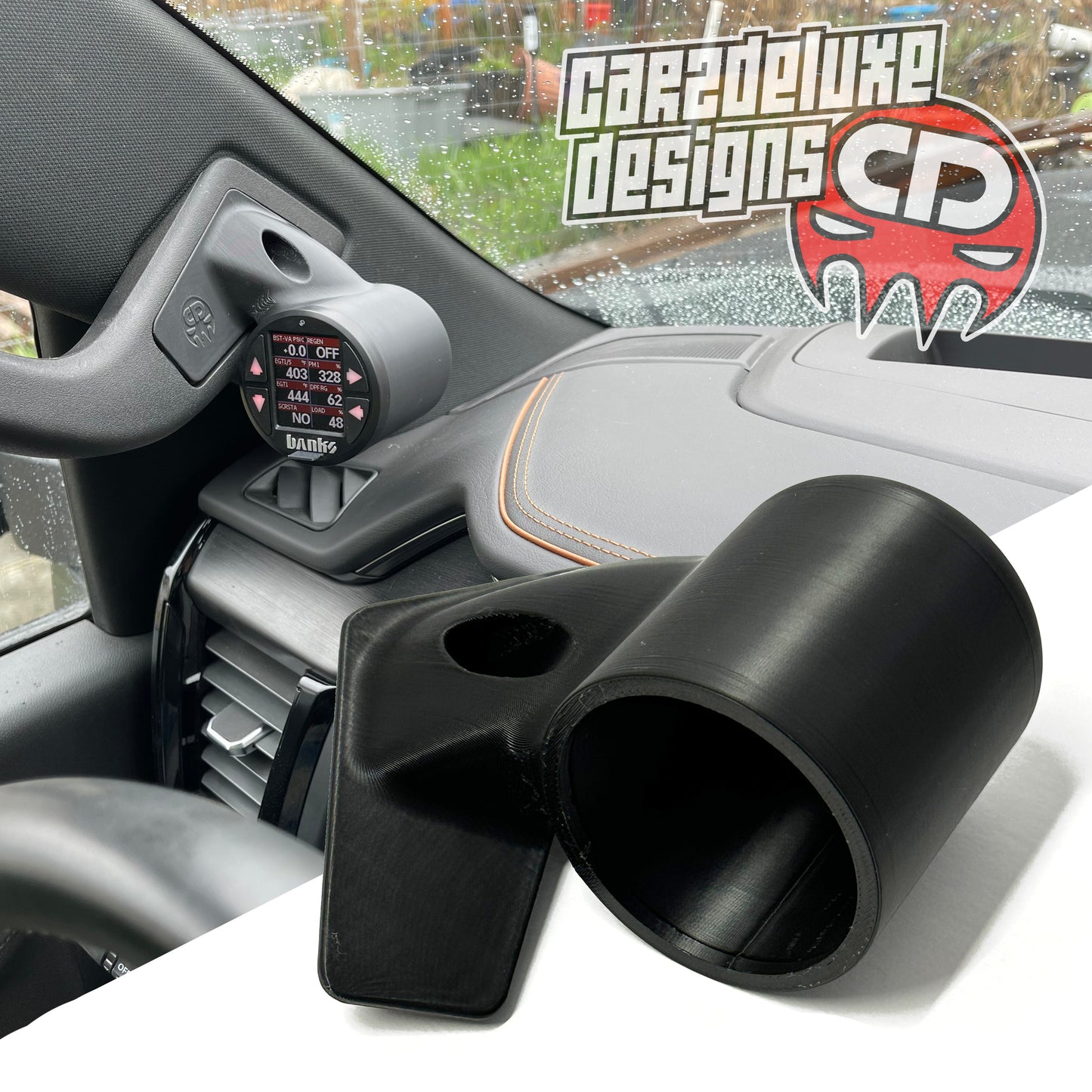 GAUGE POD HOLDER FITS 2022-2024 CHEVY SILVERADO FITS SIERRA