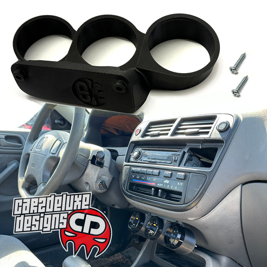 1996-2000 CIVIC TRIPLE LOWER GAUGE POD 52MM EK