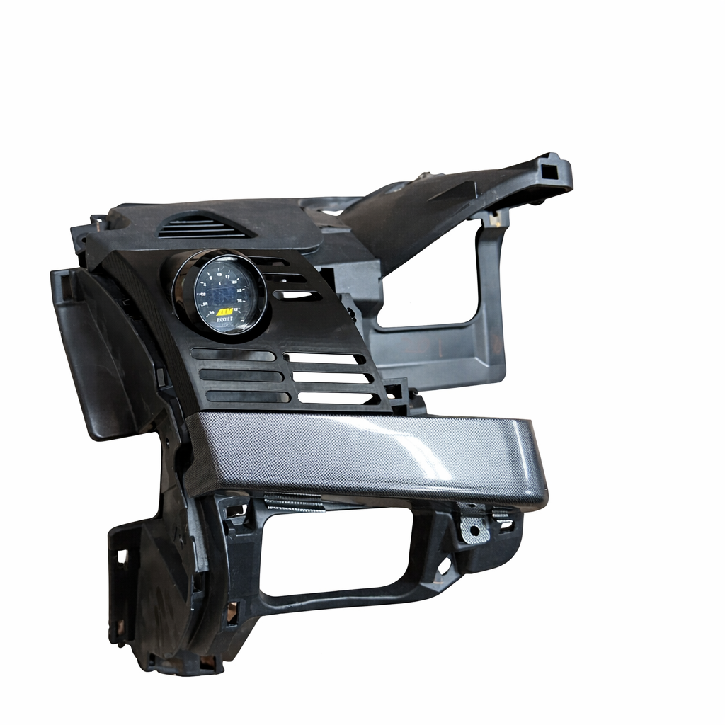 Single gauge pod mount for EVO X 2008-2017 Lancer functional vent cover trim