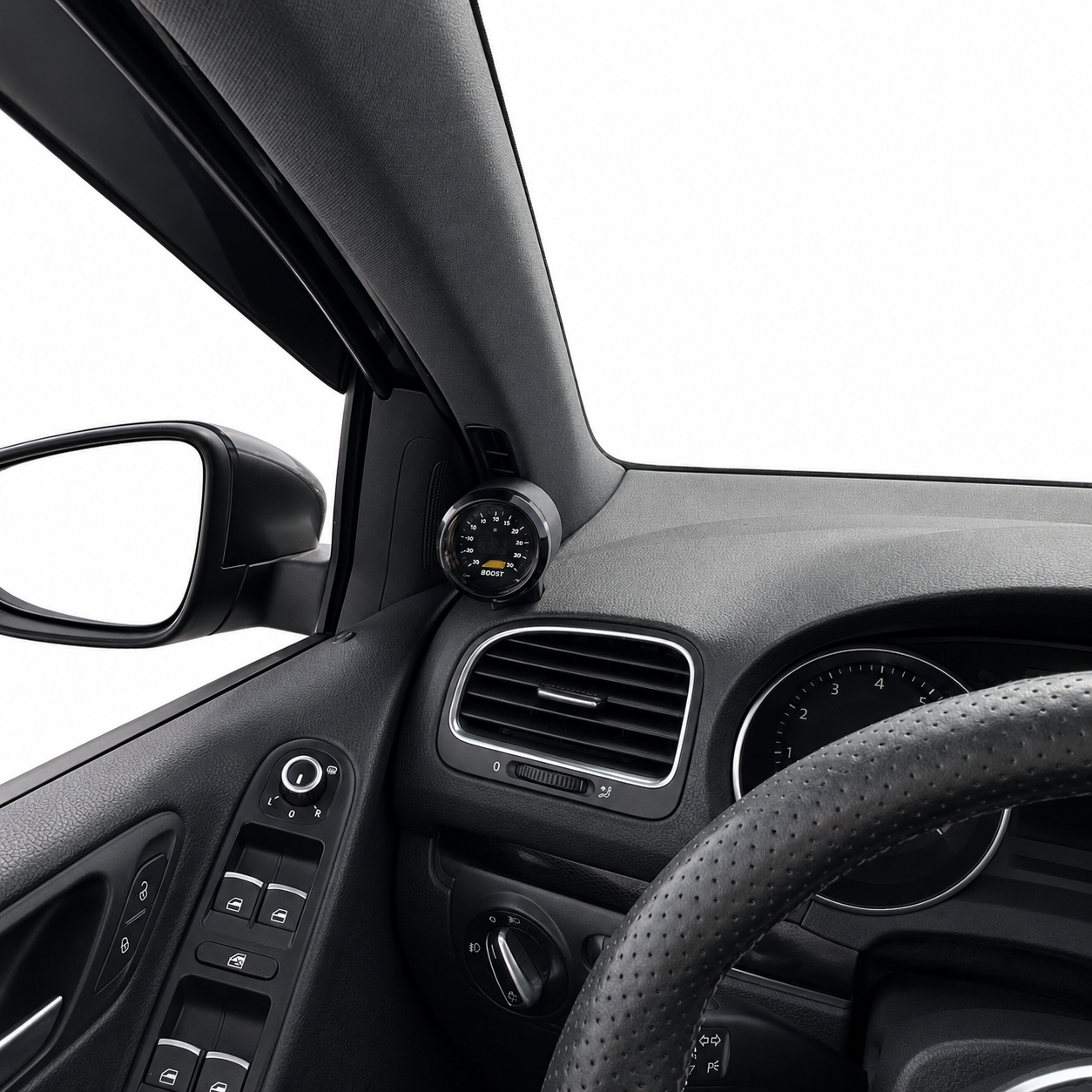 Single gauge pod mount for Volkswagen Golf 2010-2014 GTI MK6 defrost vent 52mm